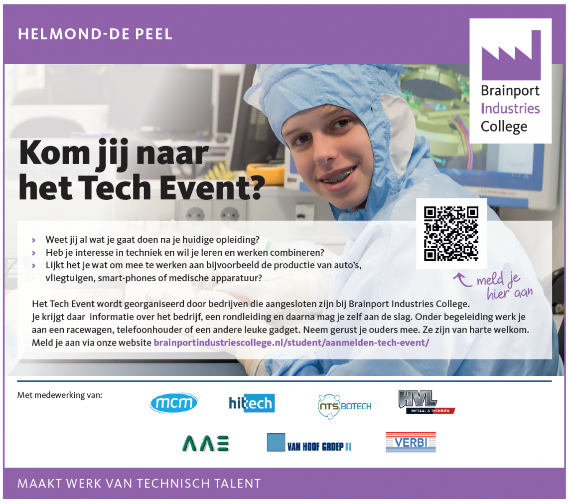 Tech Event Helmond De Peel Poster Verkort