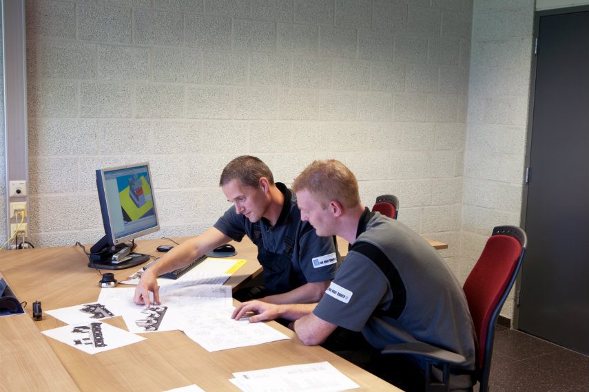Vanhoofgroep Machinepark Werkvoorbereiding